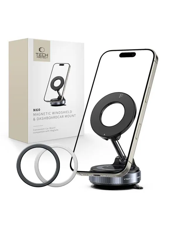 Tech-Protect N60 MagSafe Magnetic Mount - Black