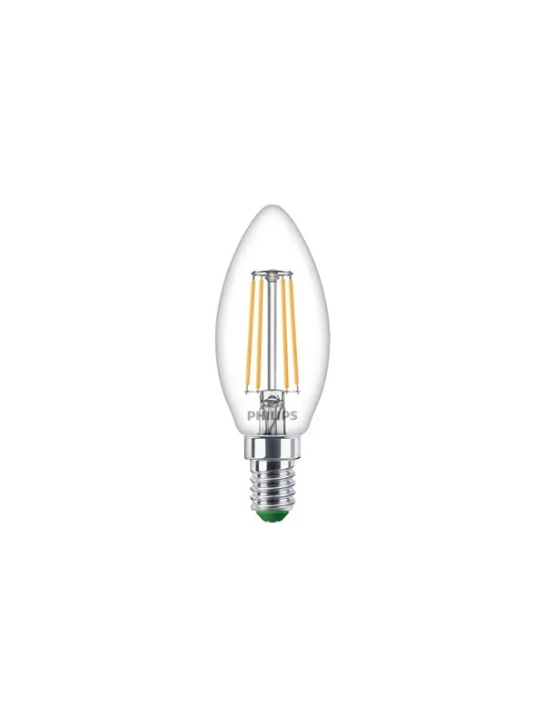 Philips LED-lyspære B35 Candle 252lm 1.2W/827 (25W) Clear E14