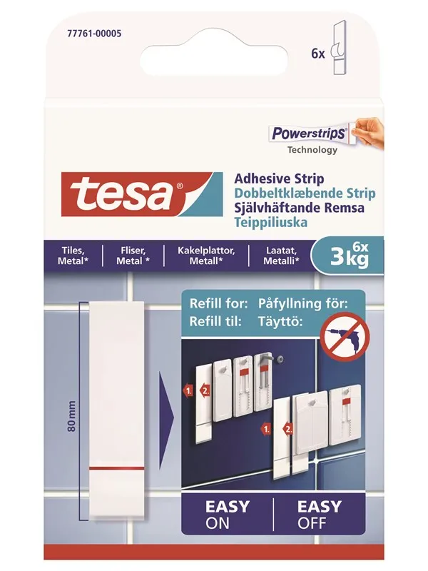 tesa Powerstrips Refill 3kg Tiles