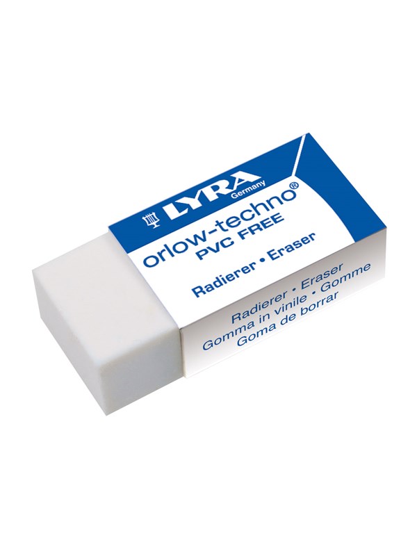 Lyra Plastic Eraser  Sleeved White 30-pack