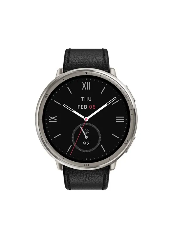 Amazfit Active 2 Round NFC 44mm - Black Leather