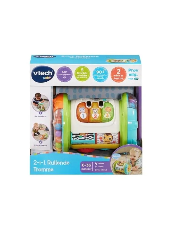 VTech 2- In 1 Rolling Explorer Drum DK