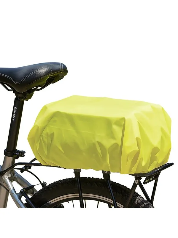 Wozinsky Universal Rain Cover with Elastic Band Bicycle Bag Backpack Green (WBB5YW)