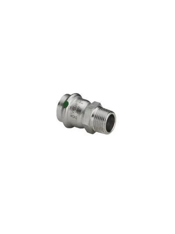 Viega Sanpress Inox transition 22 mm x 3/4" stainless steel 436490