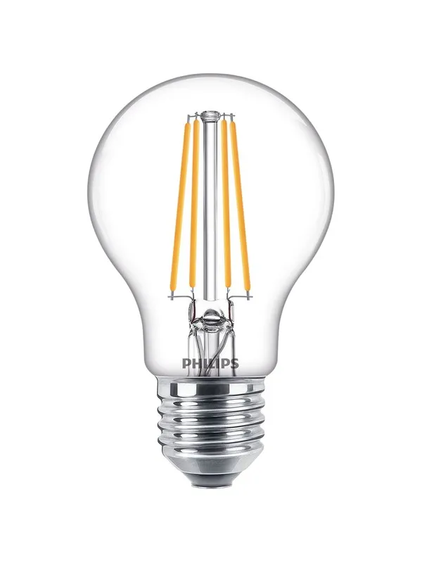 Philips LED-lyspære Classic Standard 7W/827 (60W) Clear E27