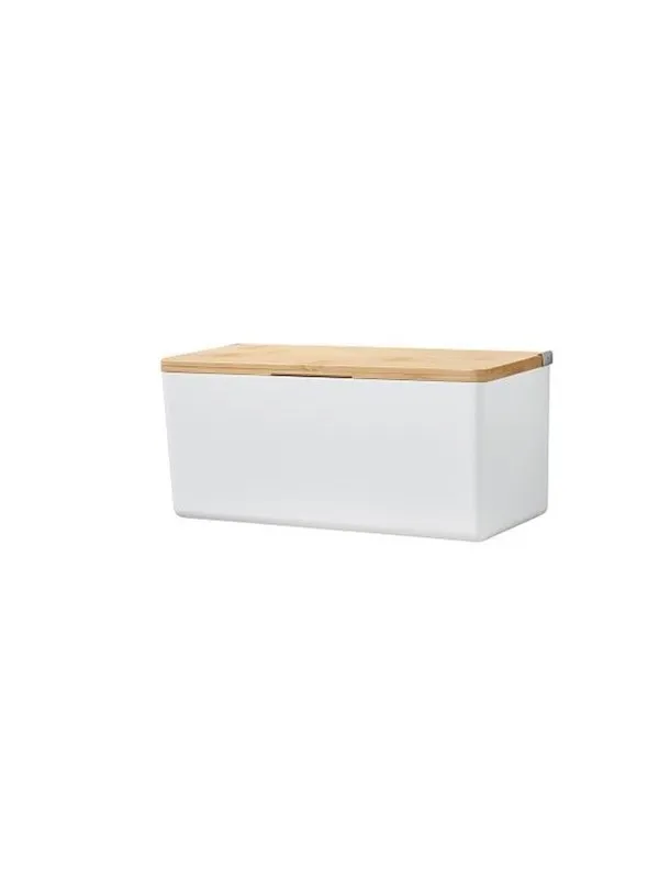 tesa Baboo Storage Box M Self-adhesive Bamboo And High-quality Plastic