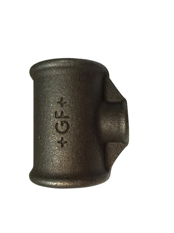 +GF+ tee 90° black reduced 3/4-1/4''