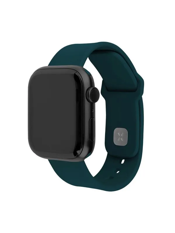 FIXED Silicone Sporty Strap SET Apple Watch 42/44/45/46mm Dark Green