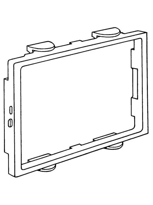 Hager Frame brn pw for clicline double