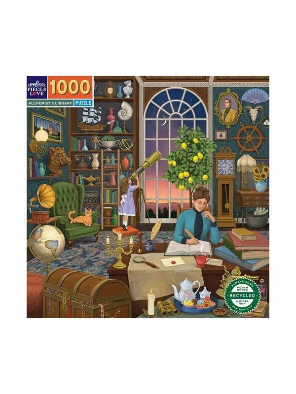eeBoo Puzzle 1000 pcs - Alchemist's Library