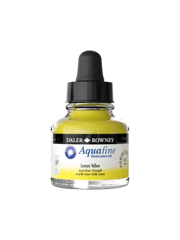 Daler-Rowney Aquafine 29.5 ml Ink Lemon Yellow