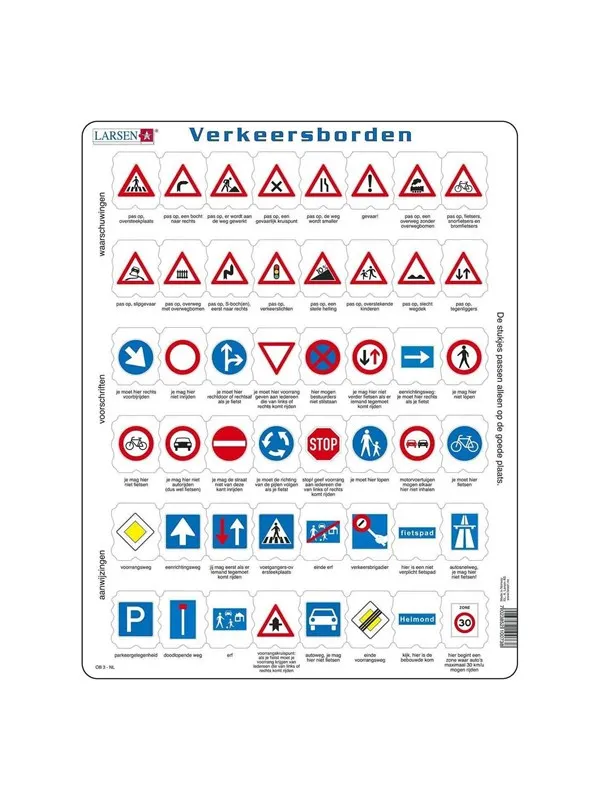 Selecta Play Larsen Traffic Signs 48 pcs. Gulv