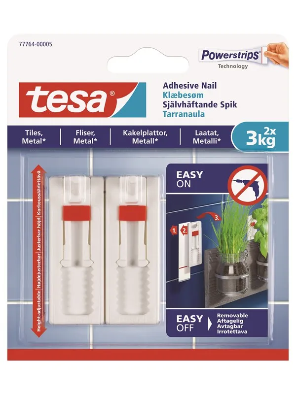 tesa Adhesive Nail Adjustable 3kg Tiles