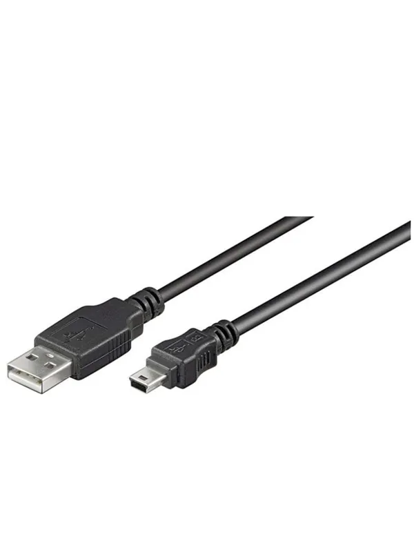 Pro USB-A <-> USB Mini-B (5-pin) - 0.3m - Svart