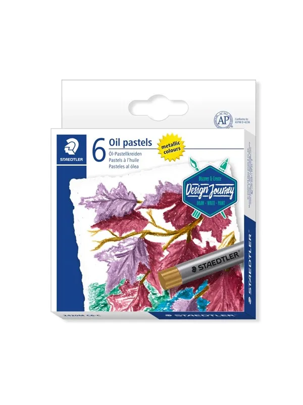 Staedtler Oil pastels metallic Design journey 6 pcs cardboard box