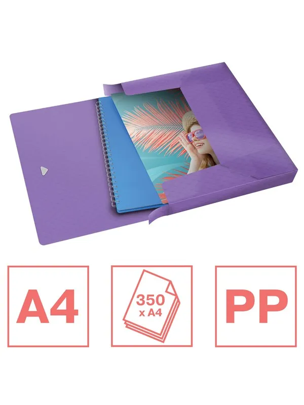 Esselte  Colour'Breeze Extra Capacity Box File Lavender
