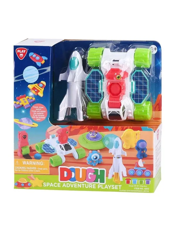 Playgo Space Adventures Clay Set - 4 Clay Pots