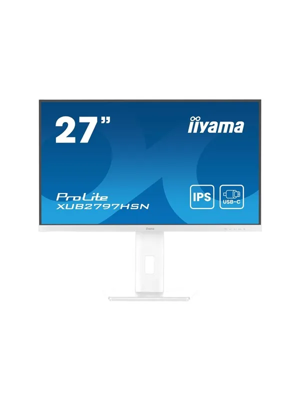 27" iiyama ProLite XUB2797HSN-W2 - 1920x1080 - 100Hz - IPS - 65W USB-C