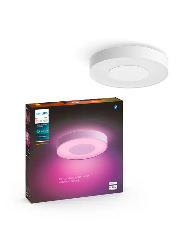 Philips Hue Xamento Stor Taklampe til Baderommet - Hvit