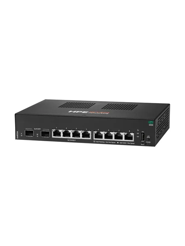 Hewlett Packard Enterprise HPE Aruba Networking CX 6000 8p 10M/100M/1G 2p SFP 1G Switch