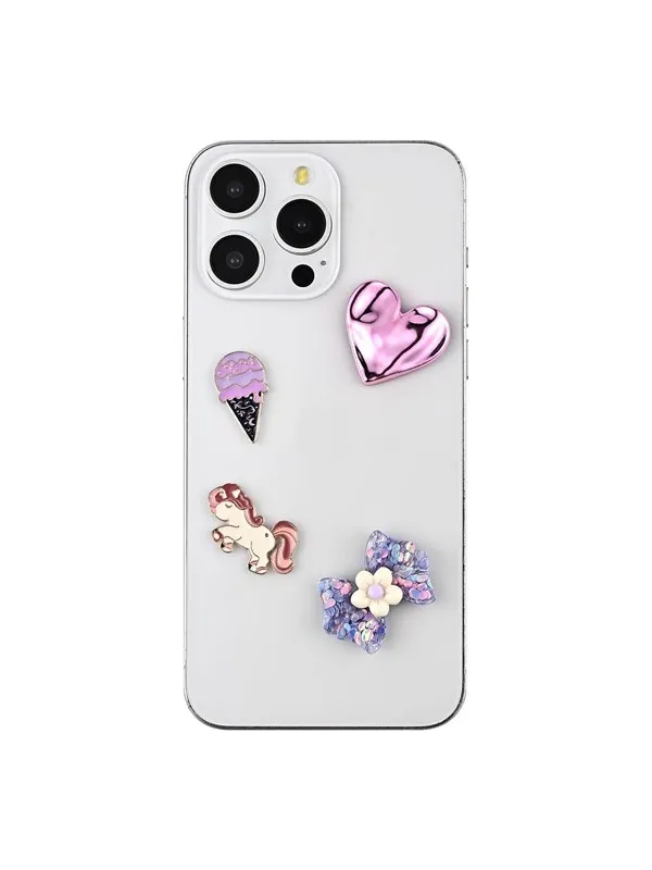 ONSALA Charms Pimp Your Phone Metal and Plastic 4pcs