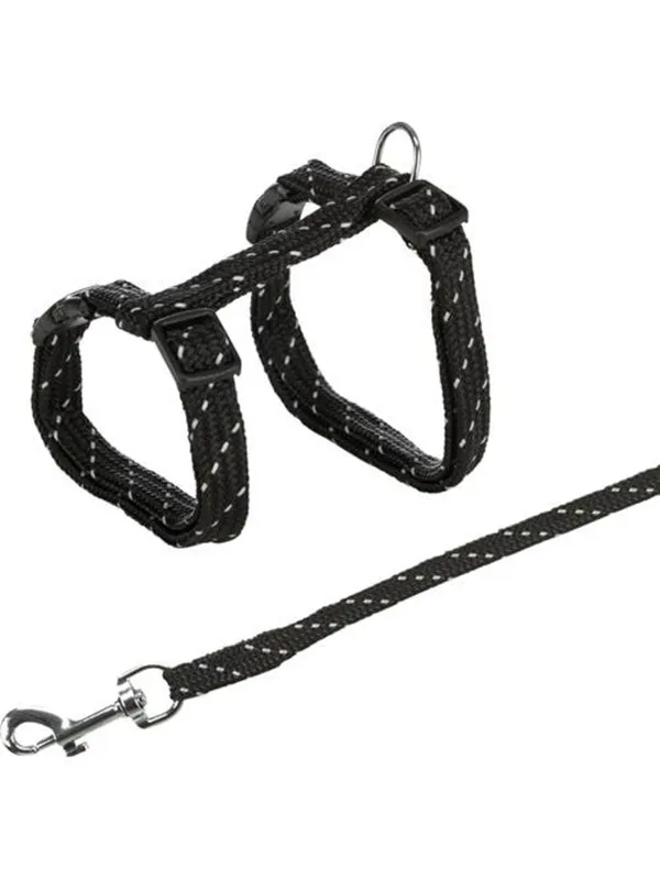 Trixie Harness with Lead Reflecting assorted colours