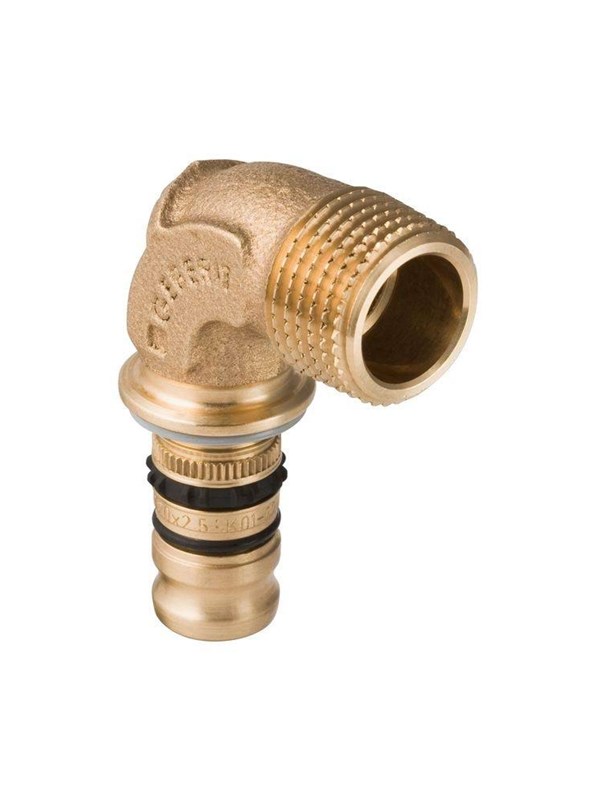Geberit mepla bend adapter 90° with male thread: d=40mm r=1