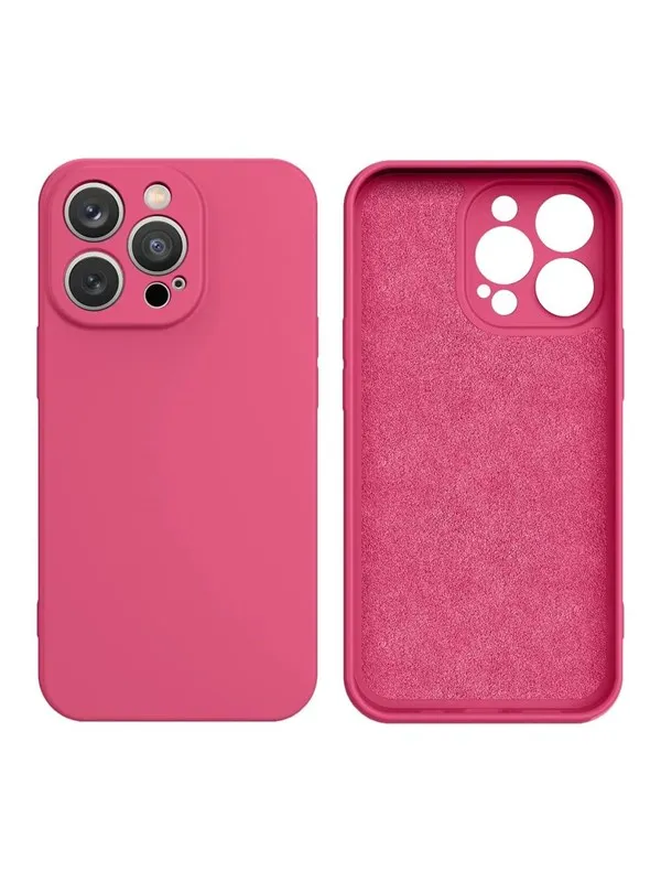 Hurtel Silicone Case iPhone 14 Plus Silicone Case Fuchsia