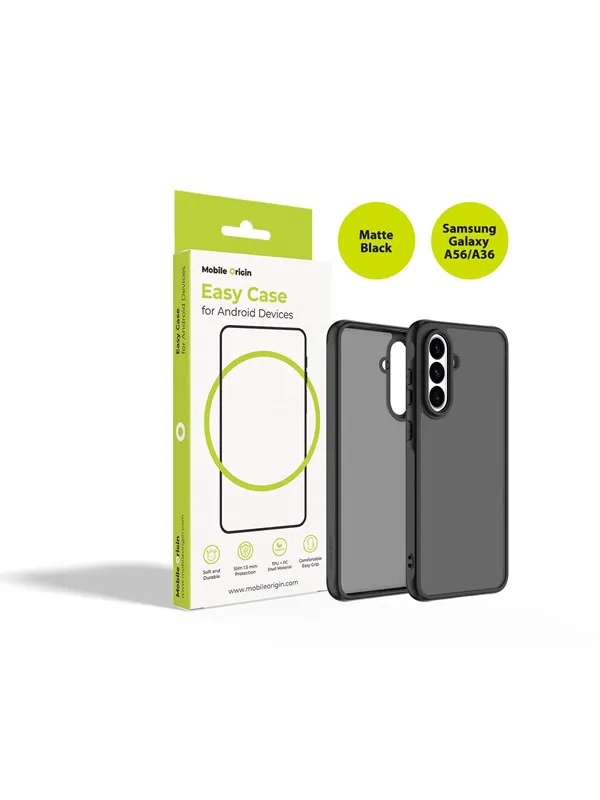 Mobile Origin Easy Case matte black - Samsung Galaxy A56/A36