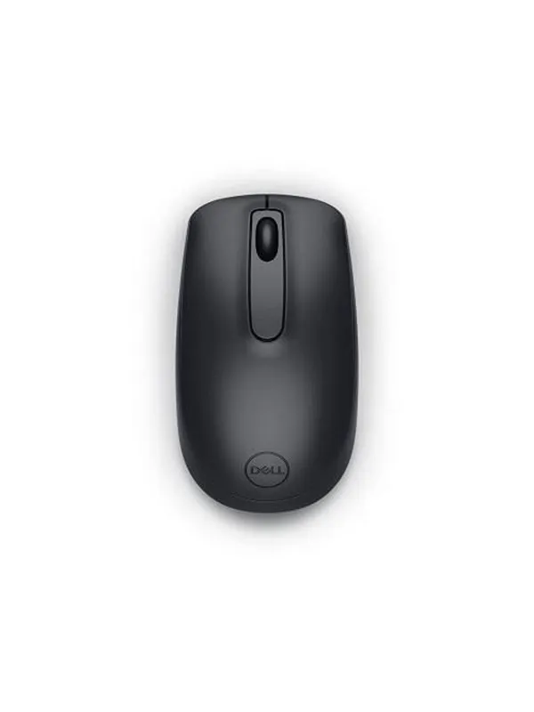 Dell WM118 - mouse - 2.4 GHz - black - Mus - Optisk - 3 knapper - Svart