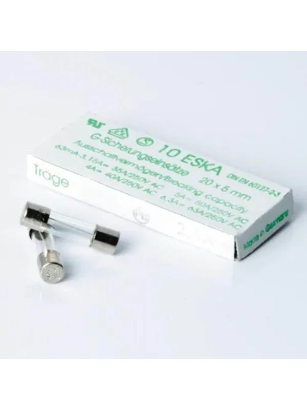 Nordic Quality Glass Fuse Slow 2.5A - 10 Pack