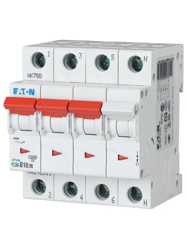 Eaton Plsm-c10/3n-mw - miniature circuit breaker mcb