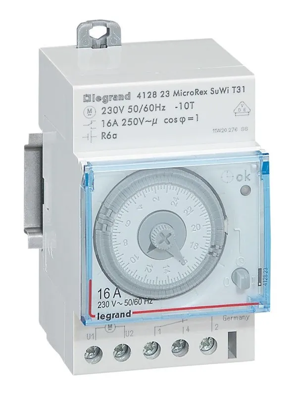 Legrand Microrex3 aqt31 time switch daily programme