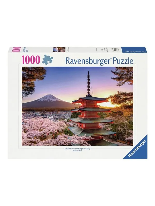 Ravensburger Jigsaw puzzle Cherry Blossom at Fuji Mountain 1000pcs