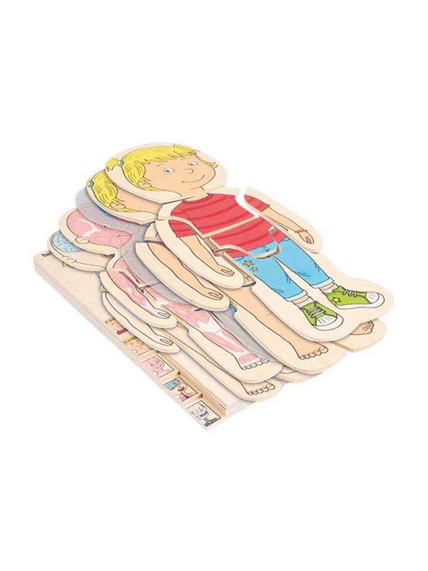 Beleduc Wooden Layered Puzzle Girl - 5 Layers Tre