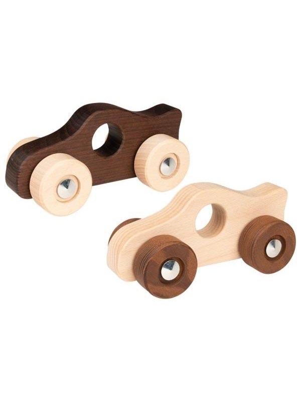 Goki Wooden Push Figure Race Car