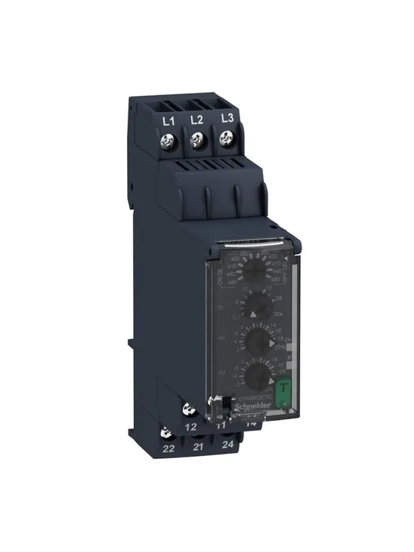 Schneider Electric Zelio control relay for 3-phase detection of voltage and pha