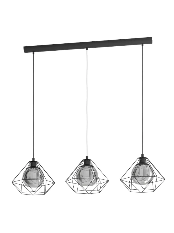 EGLO VERNHAM long table pendant black
