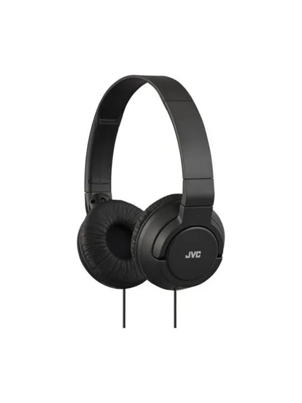 JVC  HA-S180 lightweight headphones. Black