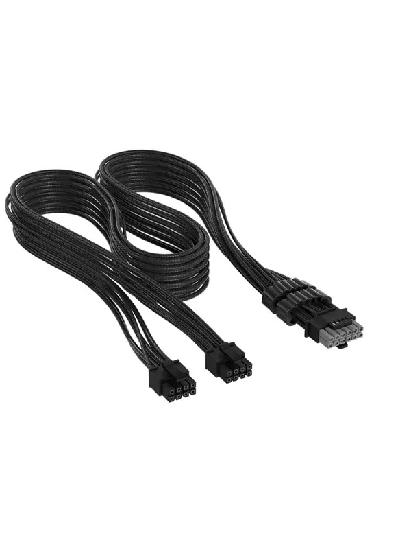 Corsair Elite Premium Individually Sleeved 2x 8-Pin to PCIe 12V-2x6 600W (Type 5) - Svart