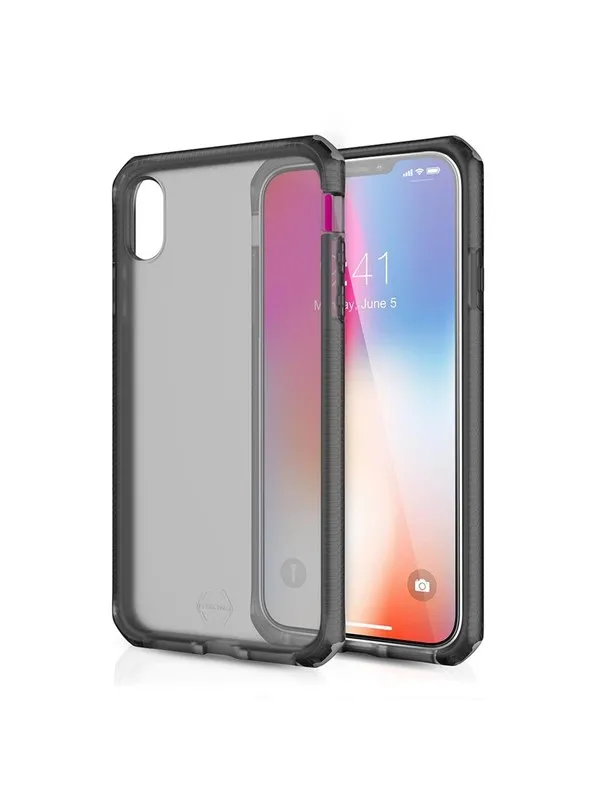 ITSKINS SUPREME FROST cover for iPhone XS Max® - Grey and black