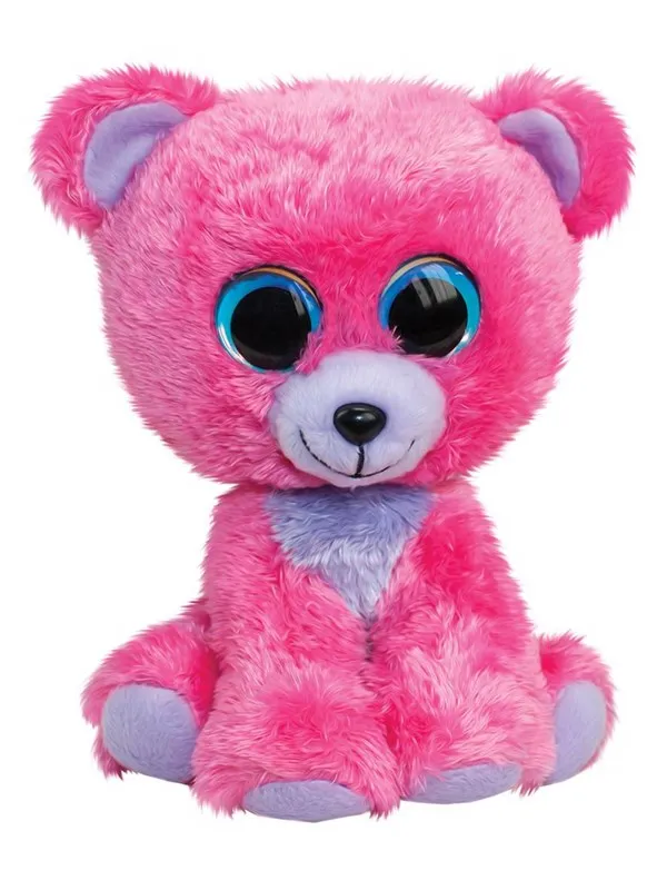 Lumo Stars Cuddly Toy - Bear Raspberry 15cm
