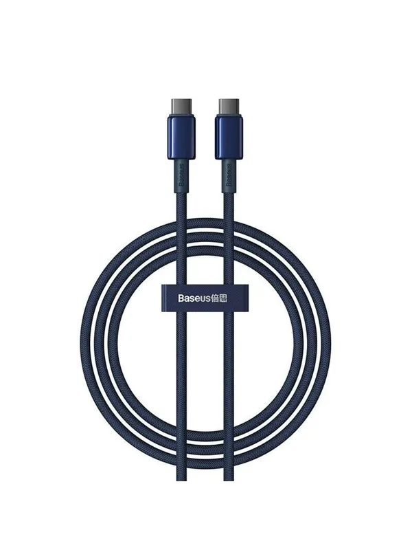 Baseus Tungsten Gold USB-C to USB-C Cable 100W 1m (blue)