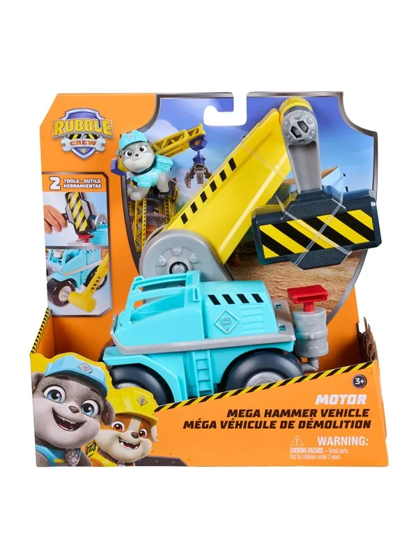 Paw Patrol Rubble & Crew Big Build Tool Vehicle - Motor