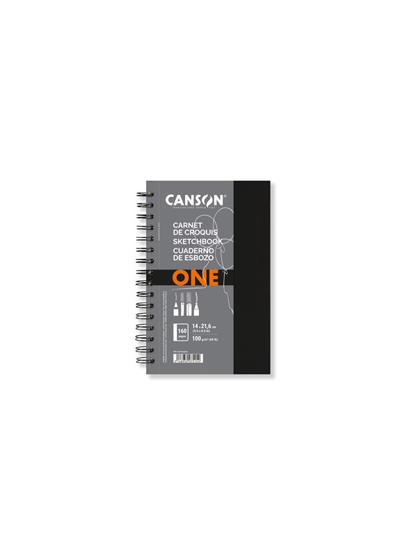 Canson One Art Book 14x21.6 cm 100G Spiral 80 SH Portrait