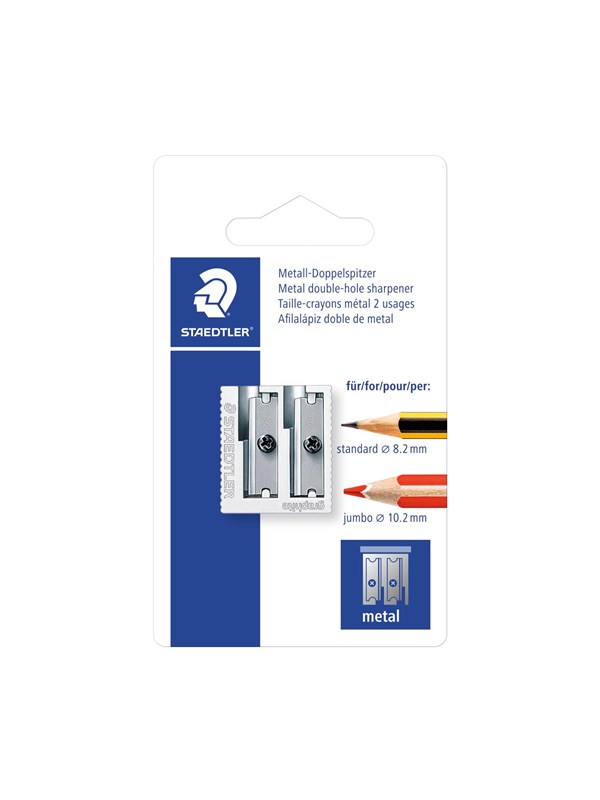 Staedtler Double-hole sharpener metal 1pc. Bc