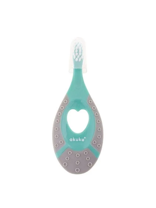 Akuku First toothbrush 0-2y mint/grey