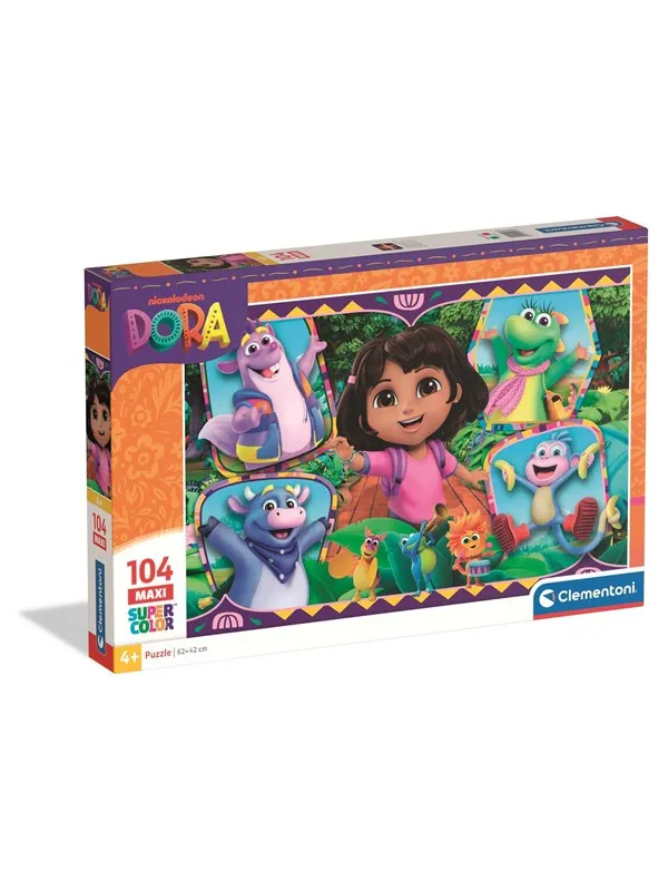 Clementoni Puslespil Maxi Dora The Explorer -2- 2025 104 brikker Gulv