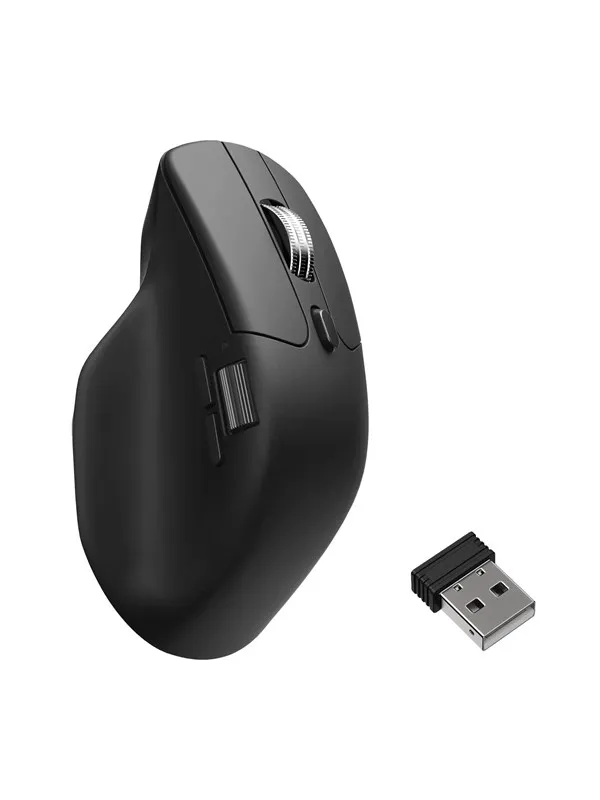 Keychron M6 Silent - Light 86g Wireless 8K - Ergonomisk mus - Optisk - 6 - Svart