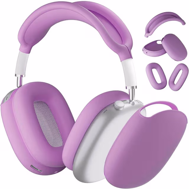 Silikondeksel til AirPods Max hodetelefoner - Purple